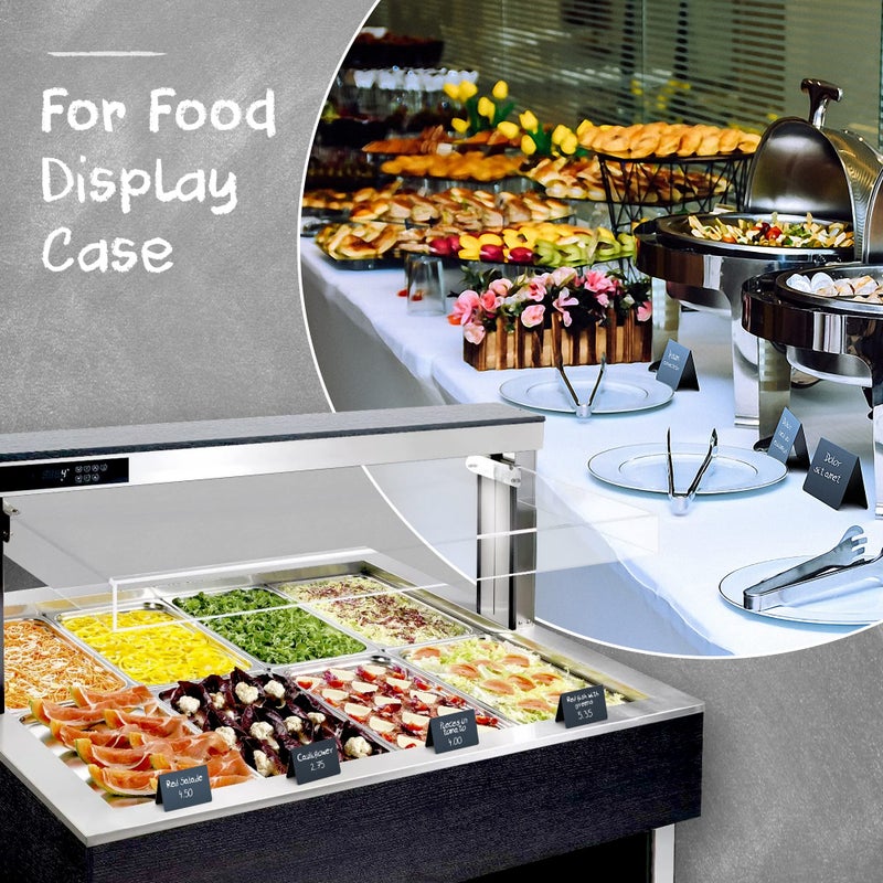 IRICUS 10 Pack Mini Chalkboard Table Tent Signs 4x3 â€“ Reusable Food Labels for Buffet Party & Wedding â€“ Plastic Display Chalk Board Tags for Catering & Event Displays - Image 4